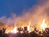 Затворен е пътят между Свиленград и Тополовград заради задименост от пожара, който гори в района на Сакар планина