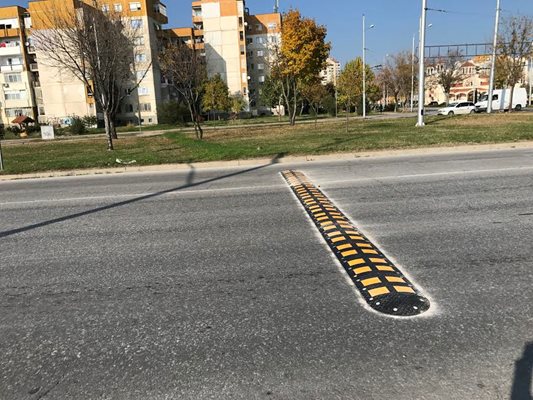 Жители на град Добринище искат поставяне на т.н. лежащи полицаи, или изкуствени неравности, с които да се ограничи скоростта на движение по главния път Гоце Делчев - Добринище - Банско.СНИМКА: Архив