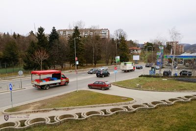 Локацията, на която ще се разположи новият пешеходен надлез СНИМКА: Община Велико Търново