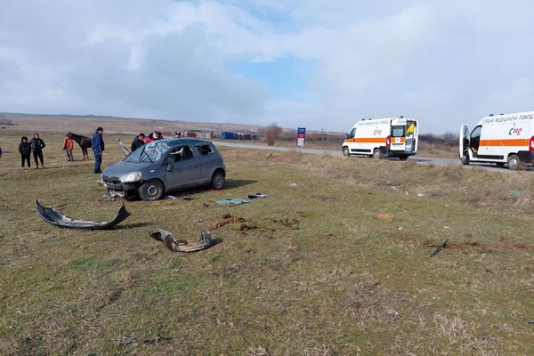 Катастрофата е станала малко преди 15 ч., на изхода на Сунгурларе, в посока село Черница.