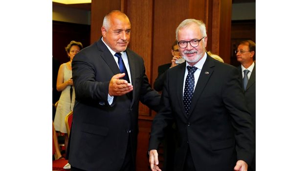 Премиерът Бойко Борисов и президентът на Европейската инвестиционна банка Вернер Хойер