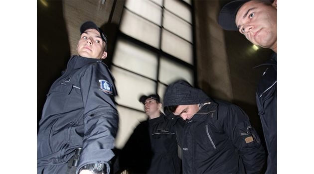 Петър Костов при ареста си от 2013 г., когато е подготвял отвличане на син на бизнесмен от Перник.