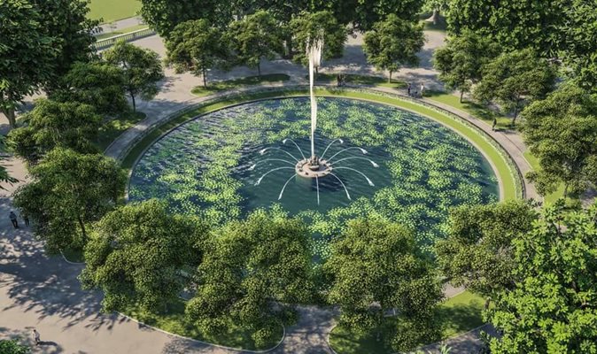 В Борисовата градина ще се ремонтират 40 000 кв. м алеи и ще се обнови езерото с лилиите с 8-метров фонтан по средата.