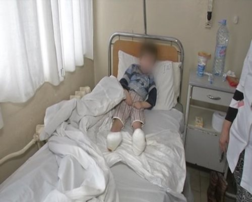 6-годишно момиченце бе прието в болница с измръзнали крачета. СНИМКА: bTV