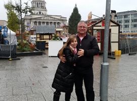 Мая Делева с баща си Данаил СНИМКА: Семеен архив