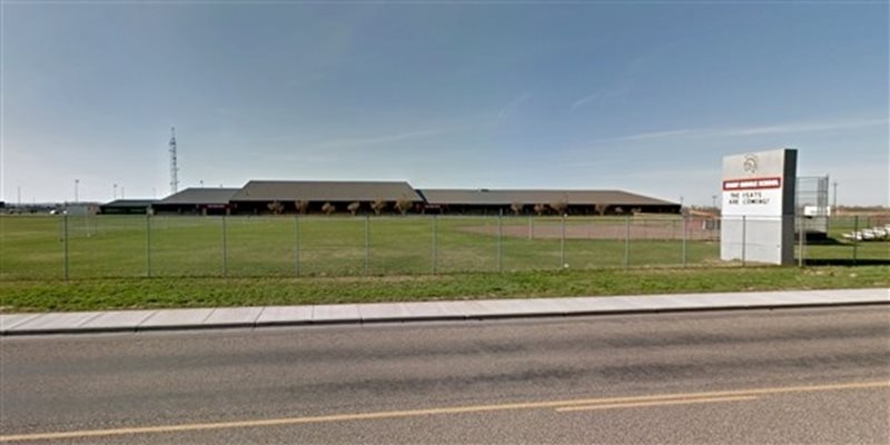 Средното училище в Ригби в окръг Джеферсън, Айдахо Снимка: Google Maps