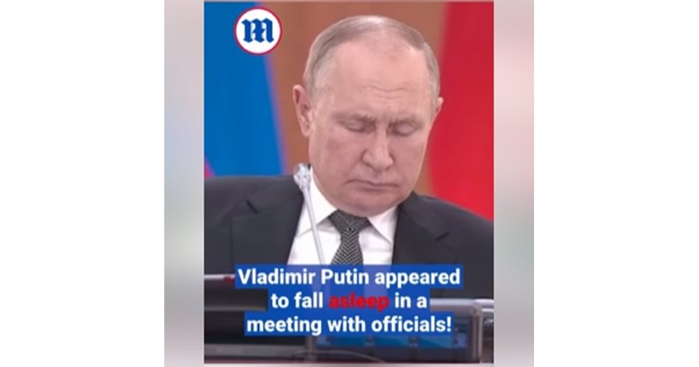 Putin fell asleep throughout an official assembly (Online video)