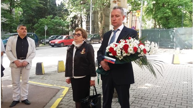 Владимир Русяев на честването на 9 май 2018 г. в Стара Загора