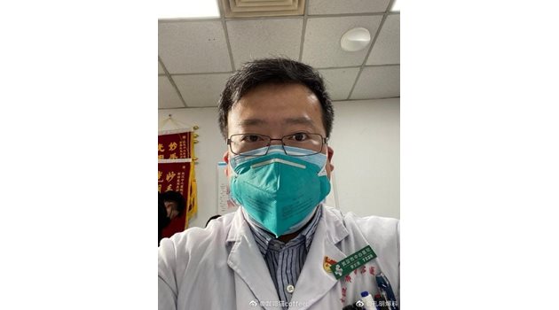 Д-р Ли Вънкян е един от първите, подал сигнал за новия коронавирус СНИМКА: Туитър/GlobalTimesBiz