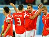 Русия първа на 1/8-финал, вкара 3 за четвърт час на Египет