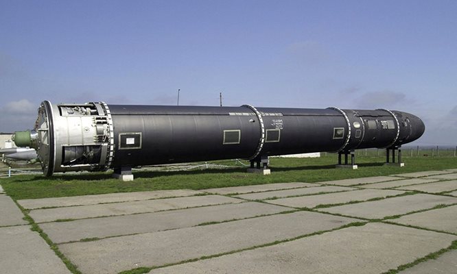 Новата ракета "Сармат", която според наименованията на НАТО се нарича "Сатана 2"