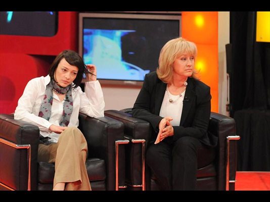 Главните редактори на "24 часа" Венелина Гочева (вдясно) и на "Капитал" Галя Прокопиева подложиха на кръстосан разпит Део и Мария.

