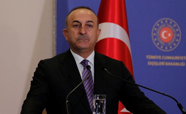 Външният министър на Турция Мевлют Чавушоглу СНИМКА: РОЙТЕРС