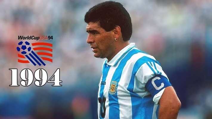 Диего Марадона на световното в САЩ 94