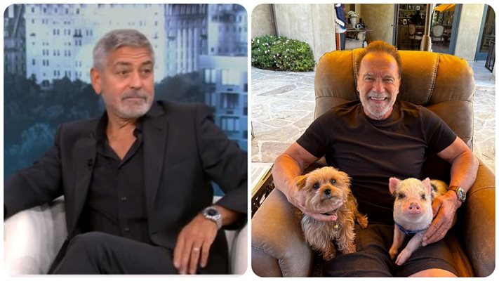 Джордж Клуни: Шварценегер взема 20 пъти повече пари от мен