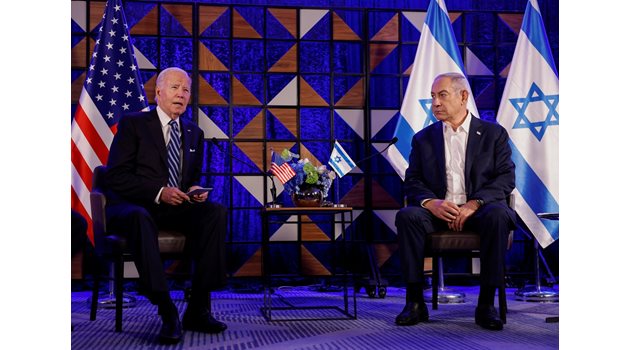 Президентът на САЩ Джо Байдън и израелският премиер Бенямин Нетаняху се срещнаха извънредно заради ситуацията в Близкия изток.