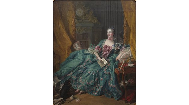 Франсоа Буше, "Мадам дьо Помпадур",1756, Стара пинакотека, Мюнхен.