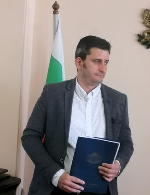 Новият областен управител на Пазарджик Андрей Гечев СНИМКА: Авторът