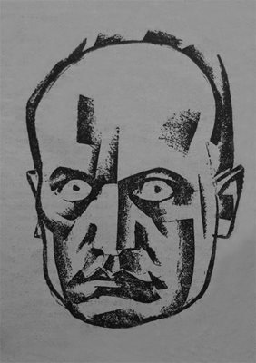 Бенито Мусолини. Портрет от Макс Мецгер