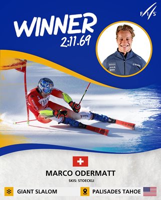 Марко Одермат прибра третата си световна купа в ските