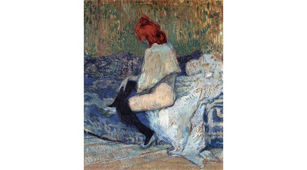 Анри Тулуз-Лотрек, "Червенокоса жена", 1897, частна колекция