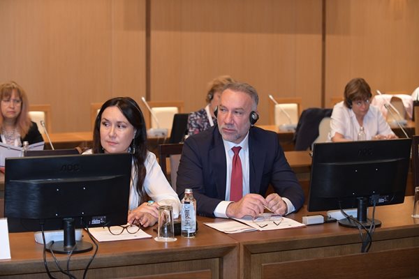 Богдан Лику, първи заместник на главния прокурор на Румъния и прокурор Надина Спину, ръководител на отдел за международно правно сътрудничество в Прокуратурата към Върховния касационен съд;