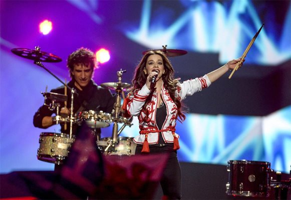 Елица Тодорова и Стоян Янкулов представиха България и тази година на Евровизия. 

СНИМКА: РОЙТЕРС