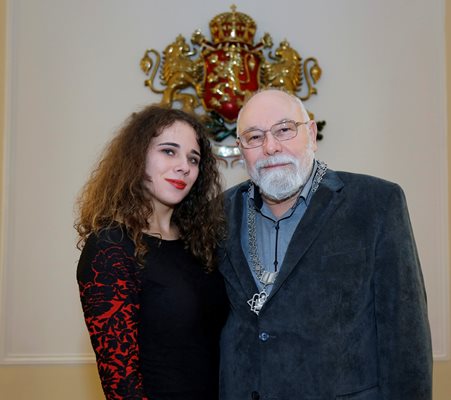 Владимир Зарев с дъщеря си Зорница