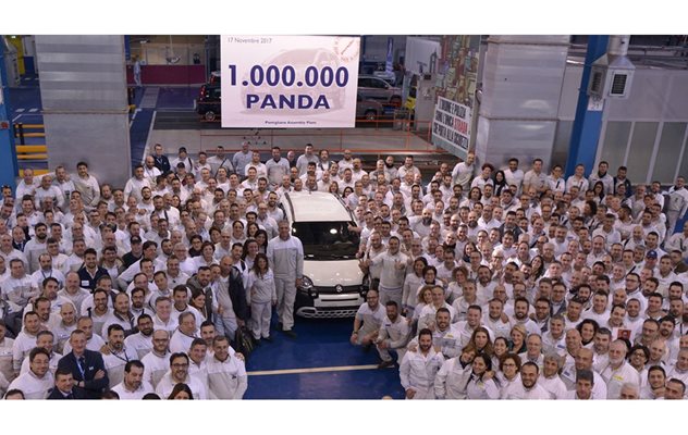 В завода в Италия са произвидени над 1 милион Fiat Panda. Снимка: Stellantis