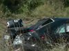 Кадри от тежката катастрофа край Драгоман, отнела живота на двама мотористи (видео)