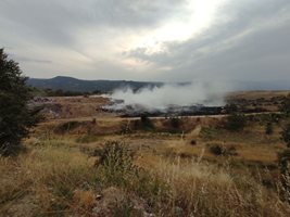 Овладян е пожарът край Сандански. СНИМКА: Община Сандански