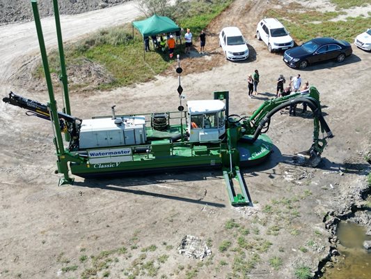 Започва почистване на утаителя на река Провадийска Снимка: Орлин Цанев