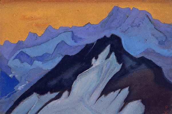 “Хималаи”, 1945 г., Николай Рьорих
СНИМКА: НАЦИОНАЛНА ХУДОЖЕСТВЕНА ГАЛЕРИЯ