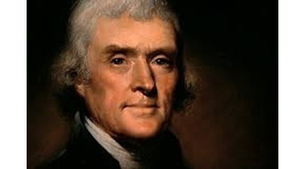 Томас Джеферсън - един от Бащите на Америка, който написва Декларацията за независимостта.