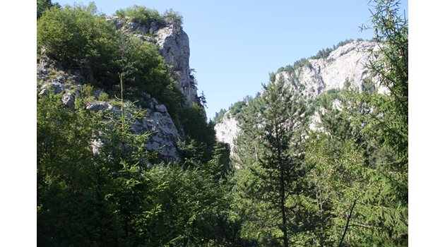 16-годишният е намерен под около 100 метрова скала близо до изхода на пещерата "Дяволското гърло" близо до Триград. СНИМКИ: Авторът