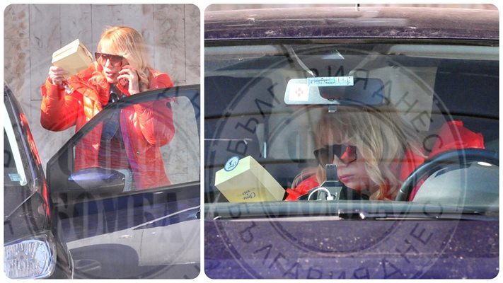 Жената на Краси Радков си доставя удоволствие в колата