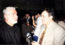 Проф. Любомир Стойков с Пако Рабан през 1995 г.