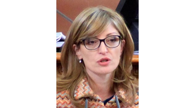 Министърът на външните работи Екатерина Захариева СНИМКИ: ДЕСИСЛАВА КУЛЕЛИЕВА