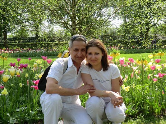 Ашраф и Олга в Амстердам.