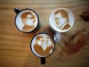 Изкуство в чаша кафе лате и реклама на фитнес: по-приятният образ на Ким Чен Ун в 
Южна Корея