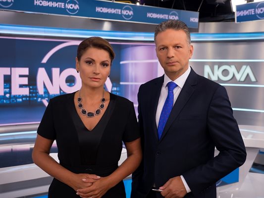 Ани Салич и Николай Дойнов са една от двете двойки, които  водят късната емисия новини на Нова тв.
