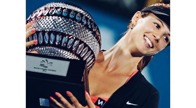 В началото на 2014 г. Цветана Пиронкова спечели в Сидни първата си и единствена засега титла в турнир от календара на женската асоциация. СНИМКА: РОЙТЕРС