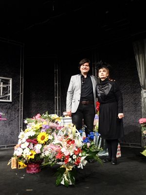 Акад. Александър Райчев и майка на талантливия пианист Сашо Райчев-младши