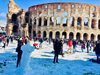 Рим със сняг след 6 г., затвори Колизея и училищата (Снимки)