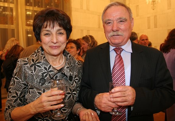 Георги Иванов със съпругата си Лидия