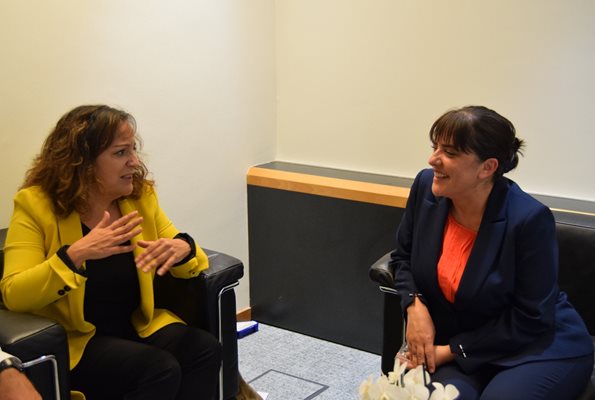 Среща с Ираче Гарсия - председател на групата на социалистите и демократите в Европейския парламент