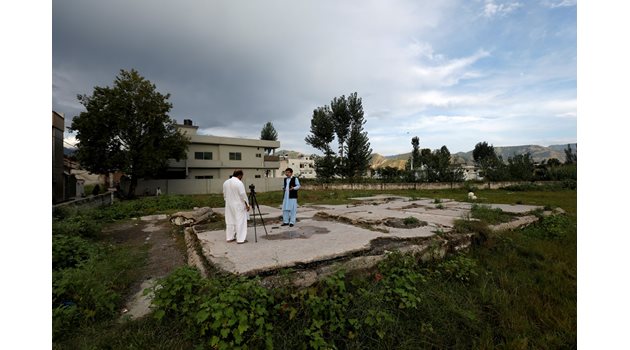 Мястото на разрушената къща на Осама бен Ладен в Аботабад, Пакистан