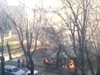 Бус горя в столицата (Видео)