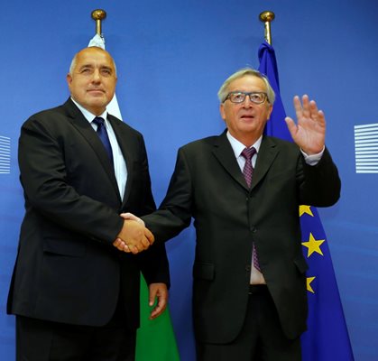 Жан-Клод Юнкер посрещна Бойко Борисов в Европейската комисия в Брюксел.