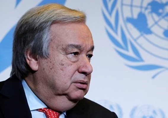 Генералният секретар на ООН Антониу Гутериш СНИМКА: Ройтерс
